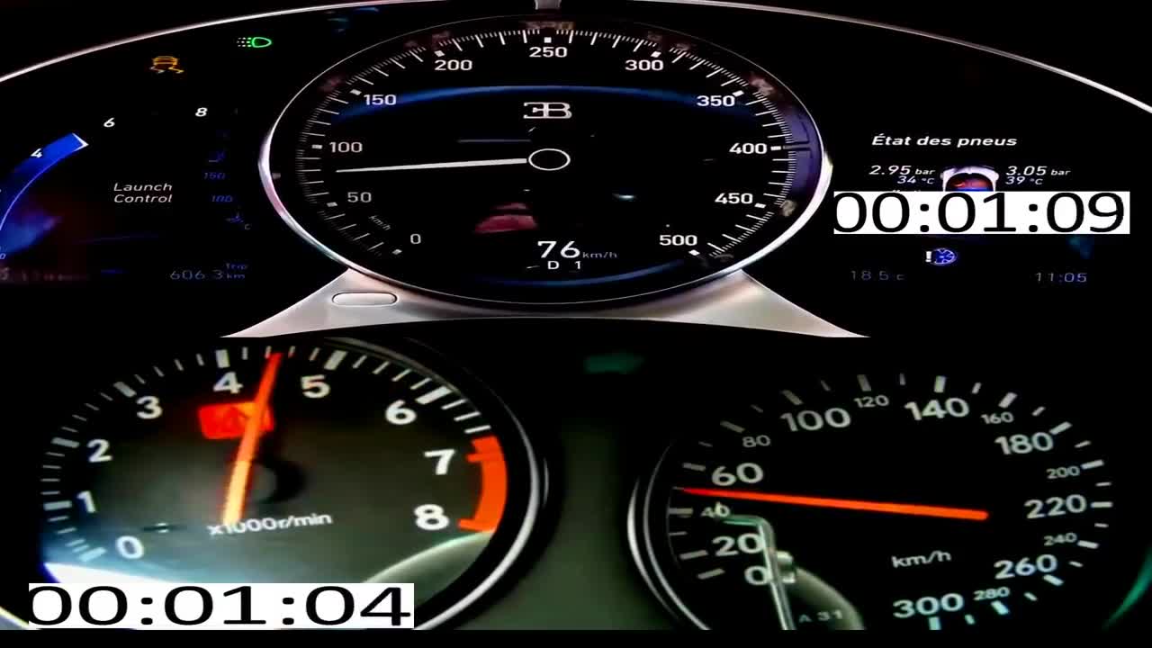 Bugatti Chiron 1500 HP vs Toyota Supra 1400 HP, Sound, Acceleration, 0-300