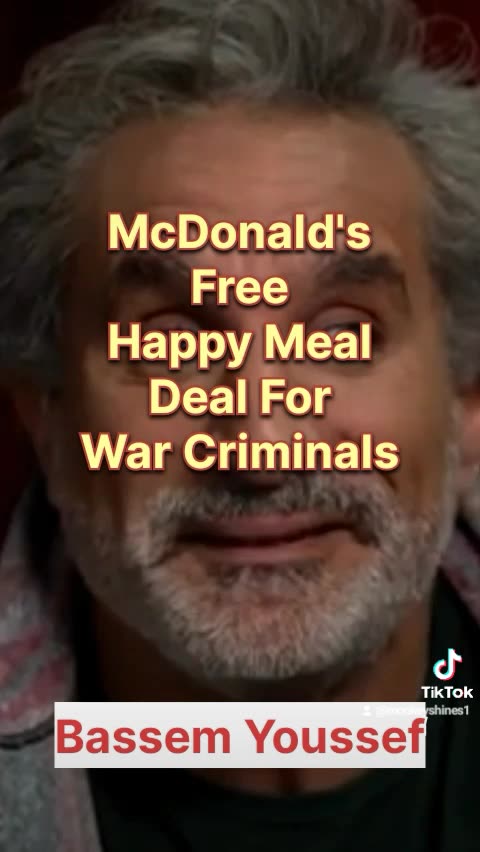 MacDonald Offers Free Happy Meals To War Criminals!