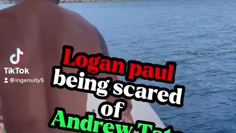 Logan Paul being scared of Andrew Tate