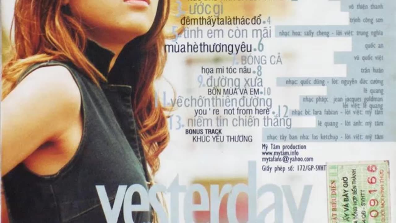 Mỹ Tâm Vol. 3 - Yesterday & Now