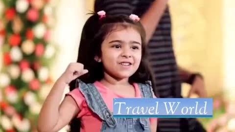 Cute baby girl dancing