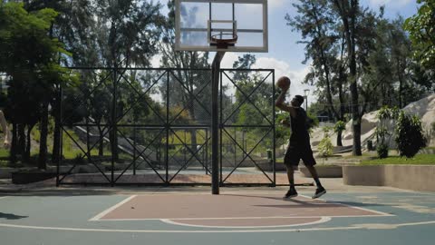 Basketball players Training