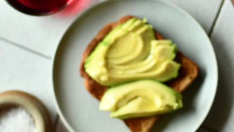 Making and eating avocado toast