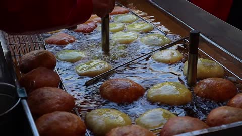 Korean street food pancake