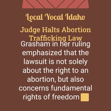 Judge Halts Abortion Trafficking Law