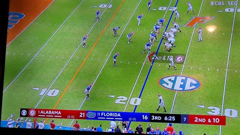 ALABAMA SCORES RIGHT AFTER FLORIDA