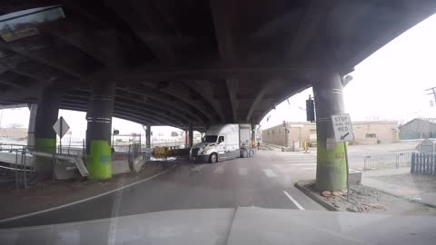 Bad day for a CRST driver