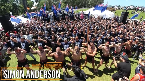 Freedom and Rights Coalition Demonstration in Auckland Domain. 16/xi 2024