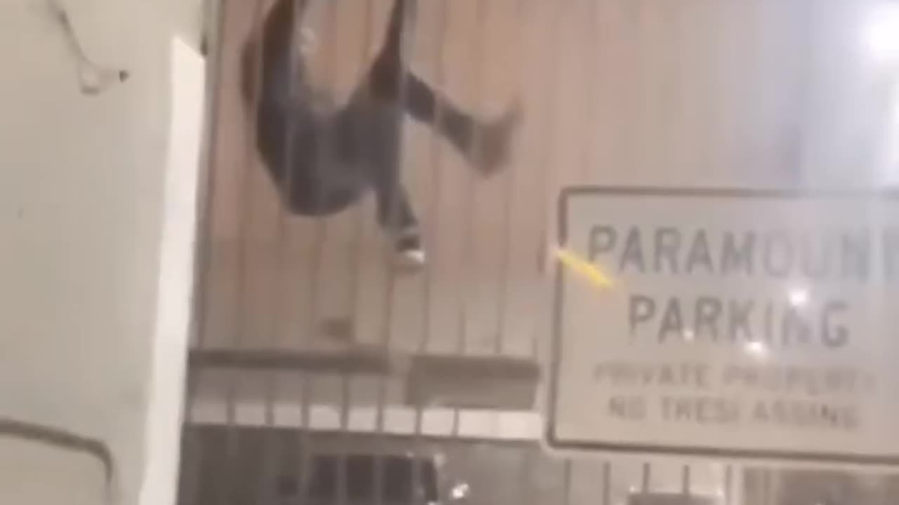 Dude hit a car and tried to run away, but karma had its way with him