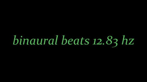 binaural beats 12.83hz AudioSphereRelaxingRhythms AudioSphereBinaural AudioSpherePeacefulWaves