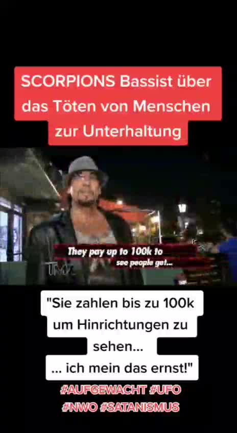 Scorpions bassist about killing people for entertainment