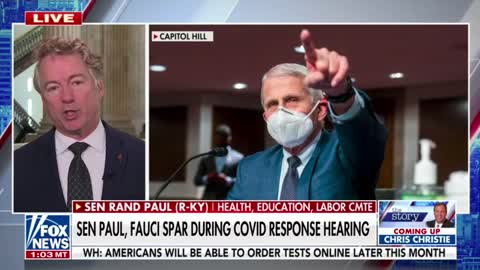 Sen. Rand Paul reacts to Fauci accusing him of putting his life in danger: "He's trying to deflect."