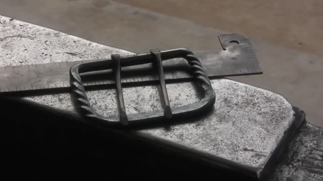 Forging a Belt Buckle