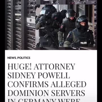 Powell: Dominion-Smartmatic servers were confiscated in Germany
