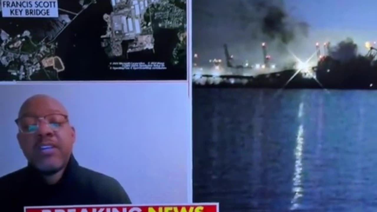 The Explosives Exploded Visibly On The Baltimore Bridge! (CC)