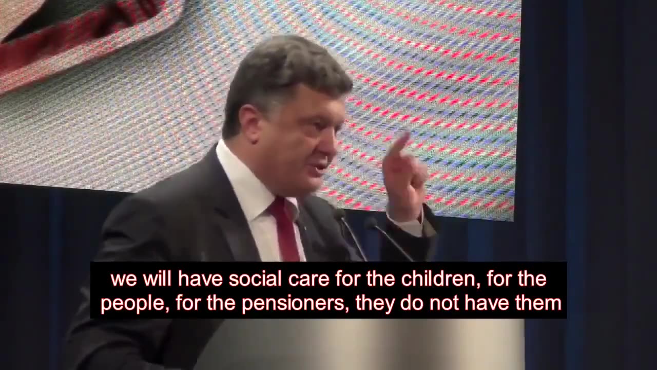 Ukraine Pres. Bro. Petro Poroshenko Vile Speech Threatening Seperatist Donbass