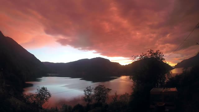 Storm on the fjord