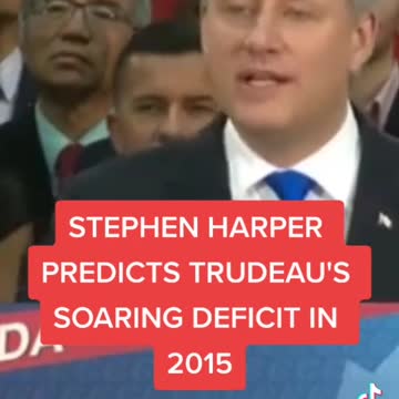 Stephen Harper: predicts Trudeau's soaring déficit