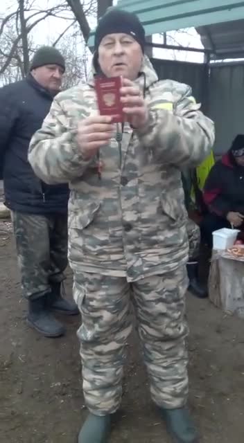 Today Eugene burned his Russian passport!