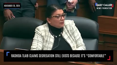 Rashida Tlaib Claims Segregation Still Exists Because It's "Comfortable"