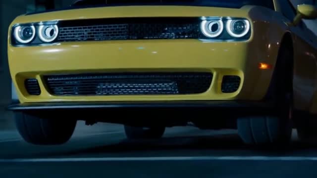 Growl from the devil. Goosebumps! The strongest American muscle car