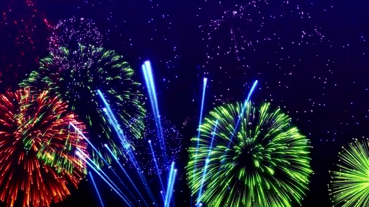 Animated fireworks festival motion background - free diwali fireworks motion Design background video