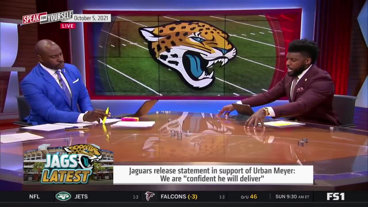 Wiley "shocked" Jaguars release statement in support of Urban Meyer | Speak For Yourself