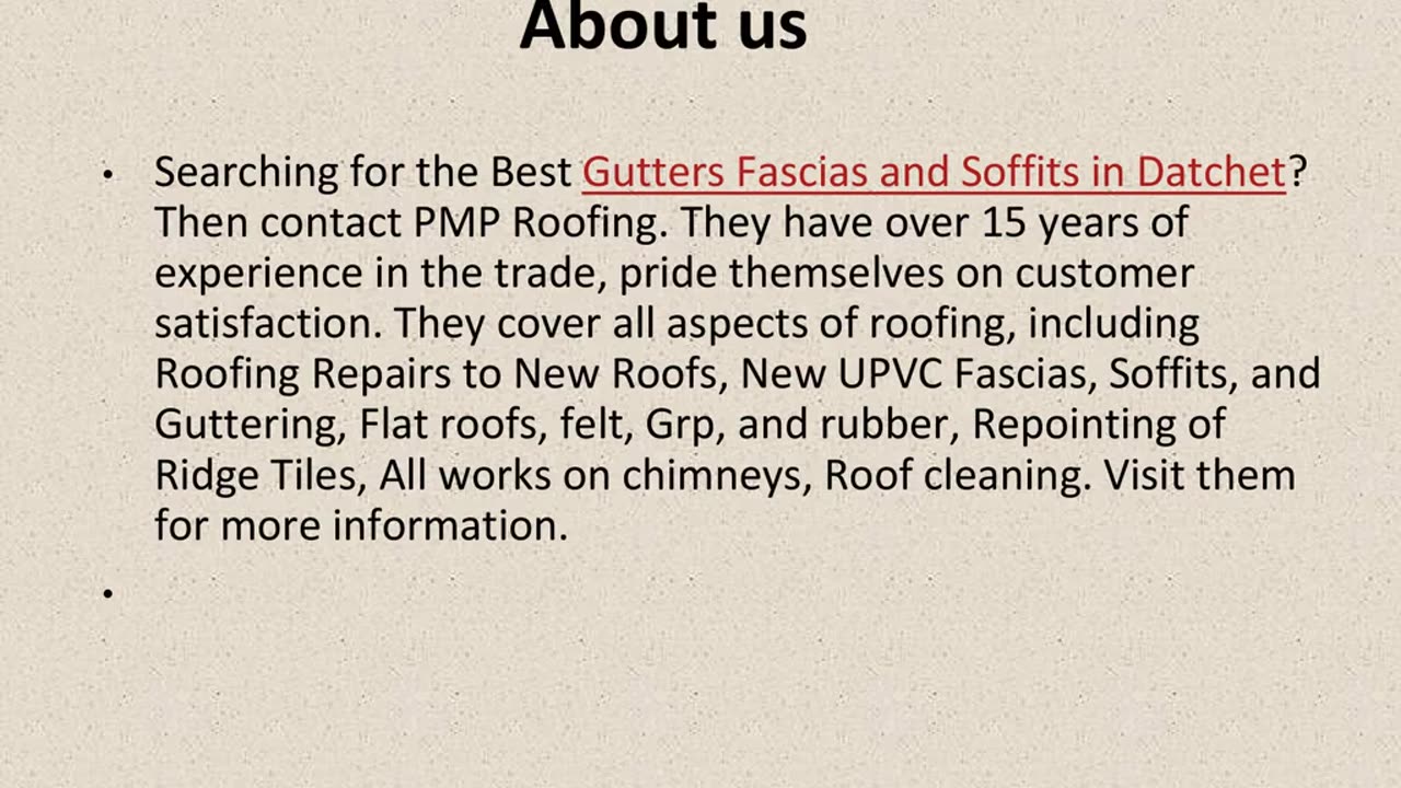 Get The Best Gutters Fascias and Soffits in Datchet.