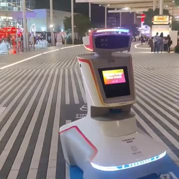 Meanwhile in Clown World - Social Distancing Robot 🤖