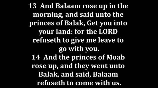 Numbers 22 King James version
