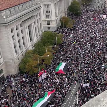 I’ve never seen a crowd like this on the Palestinian cause in Washington, DC