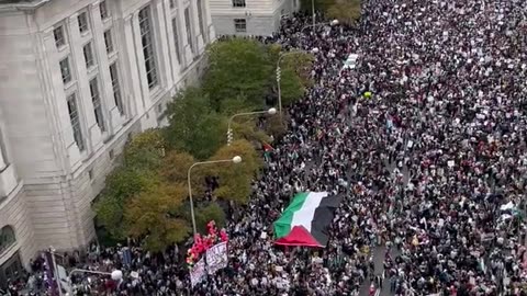 I’ve never seen a crowd like this on the Palestinian cause in Washington, DC