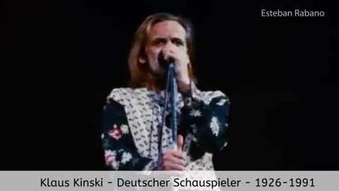 Klaus Kinski - ein Schauspieler der besonderen Art