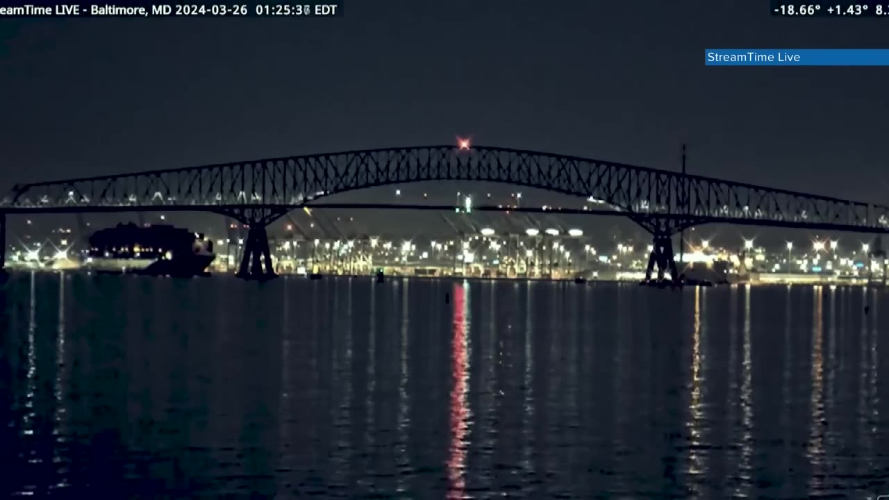 FULL VIDEO || Baltimore bridge collapse after massive cargo ship collision