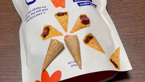 Chocconi Mini Chocolate Wafer Cones Product vs Pack Shot