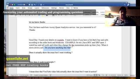 Answering your automated trading and programming questions