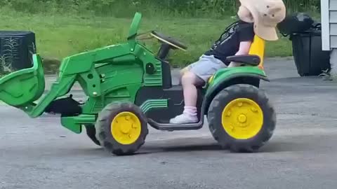 Baby Farmer Having Fun