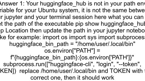 subprocessrunquothuggingfacecliquot quotloginquot quottokenquot TOKEN works on mac but not on Ubunt