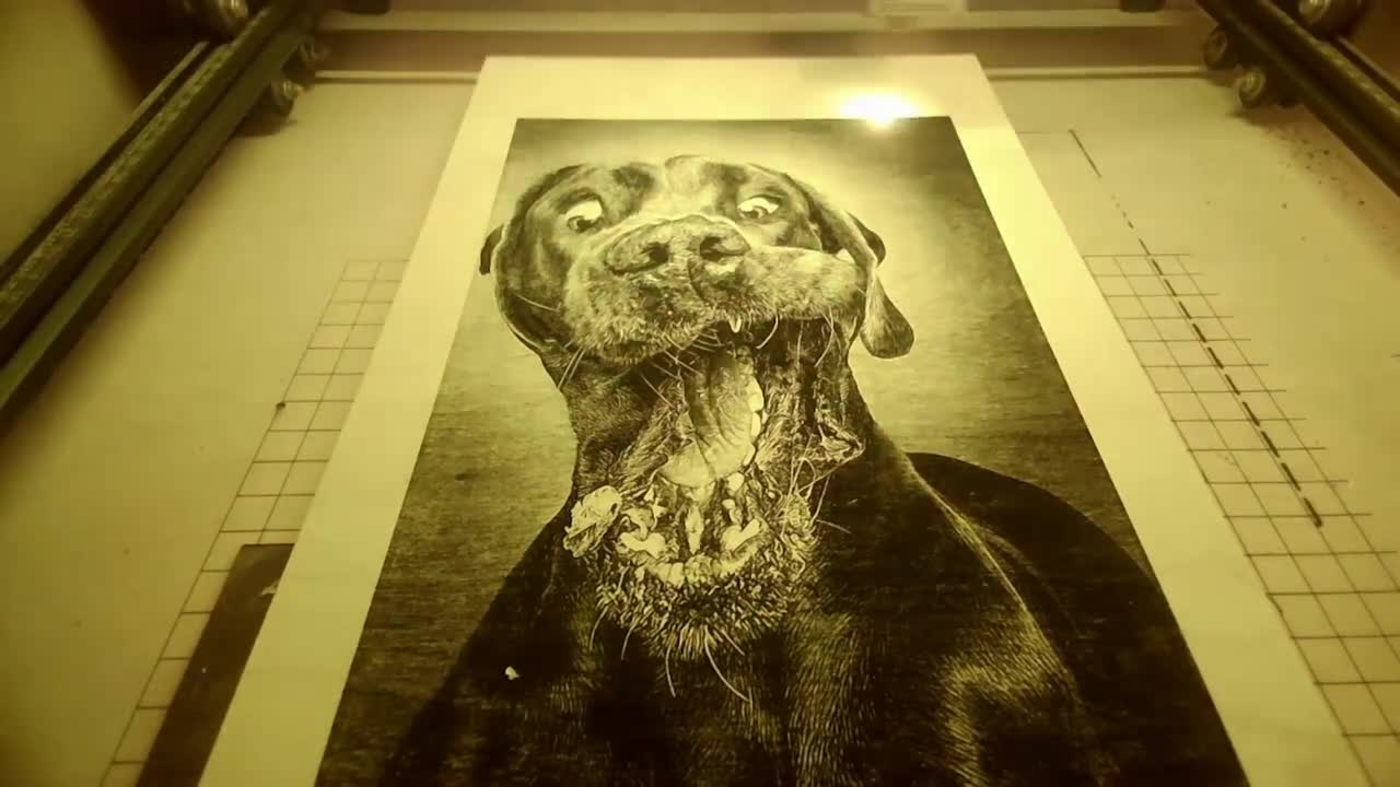 Funny Dog Engrave [ Ortur LM2 Pro ]