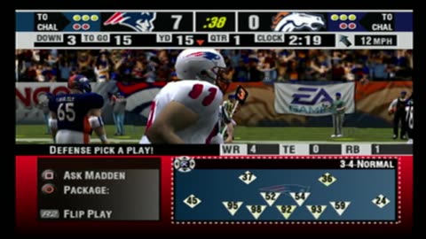 Madden NFL 2004 Franchise Year 1 Week 9 Patriots At Broncos