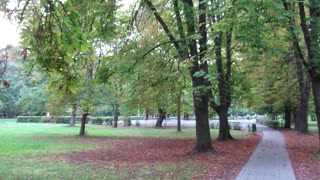 Touring Hungary 7, Castle Garden before a storm