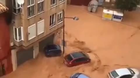 Massive flooding in Utiel in the Valencia Region Spain 🇪🇸