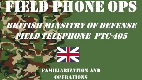 FIELD PHONE OPS: British MOD Telephone Set PTC-405