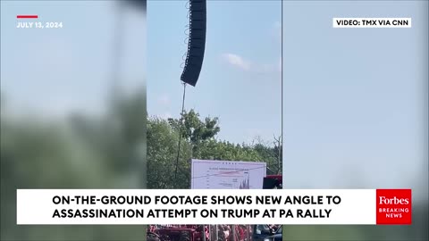 'He's Got A Gun!'- Shocking New On-The-Ground Footage Emerges Of Moment Shooter Fired At Trump