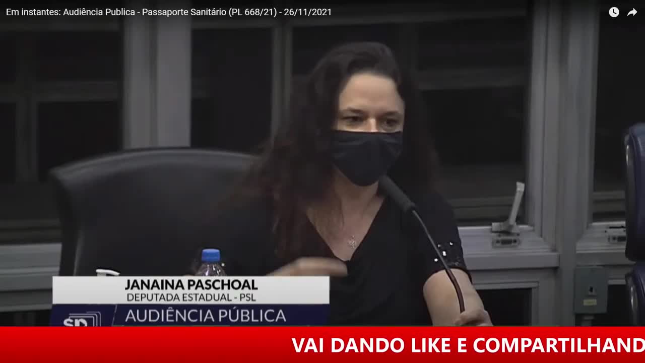 Dp. Janaina Paschoal - AUDIÊNCIA PÚBLICA NA ALESP - PASSAPORTE SANITÁRIO