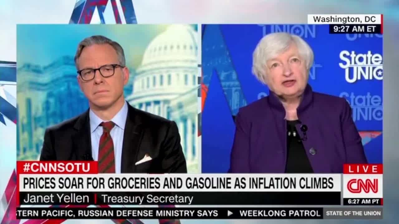 Janet Yellen admits to inflation