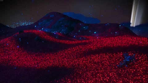 Peaceful glowing grass on New Lennon