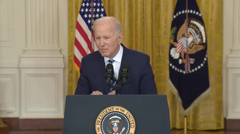 Reporter: "Are you urging China to help isolate Russia?" Biden: