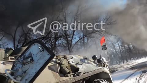 Russian BTR Fighting in Kharkiv