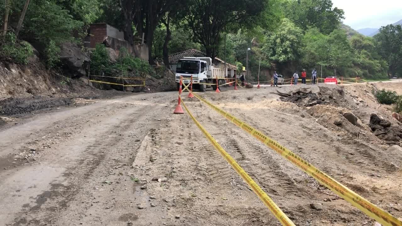 Trabajos en el sector de Acacías, vereda El Salado